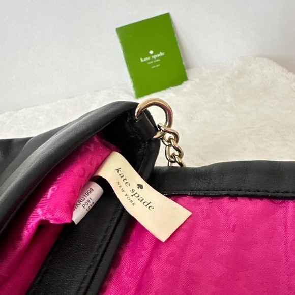 KATE SPADE - Astor Court Naomi Quilted Crossbody Bag. Black. - Picture 4 of 12